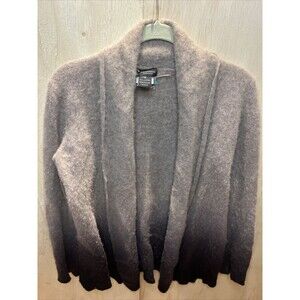 C By Bloomingdales Ombre Dip Cashmere Cardigan Sweater Wrap Shawl Size Medium